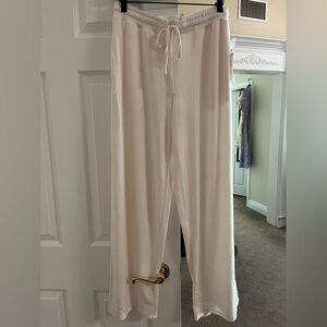 Mono B Ivory Drawstring Lounge Pants